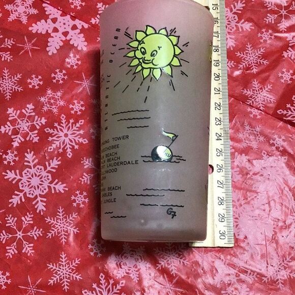 Vintage frosted glass Florida state noticed there is no ￼Disney on the map - Picture 6 of 7